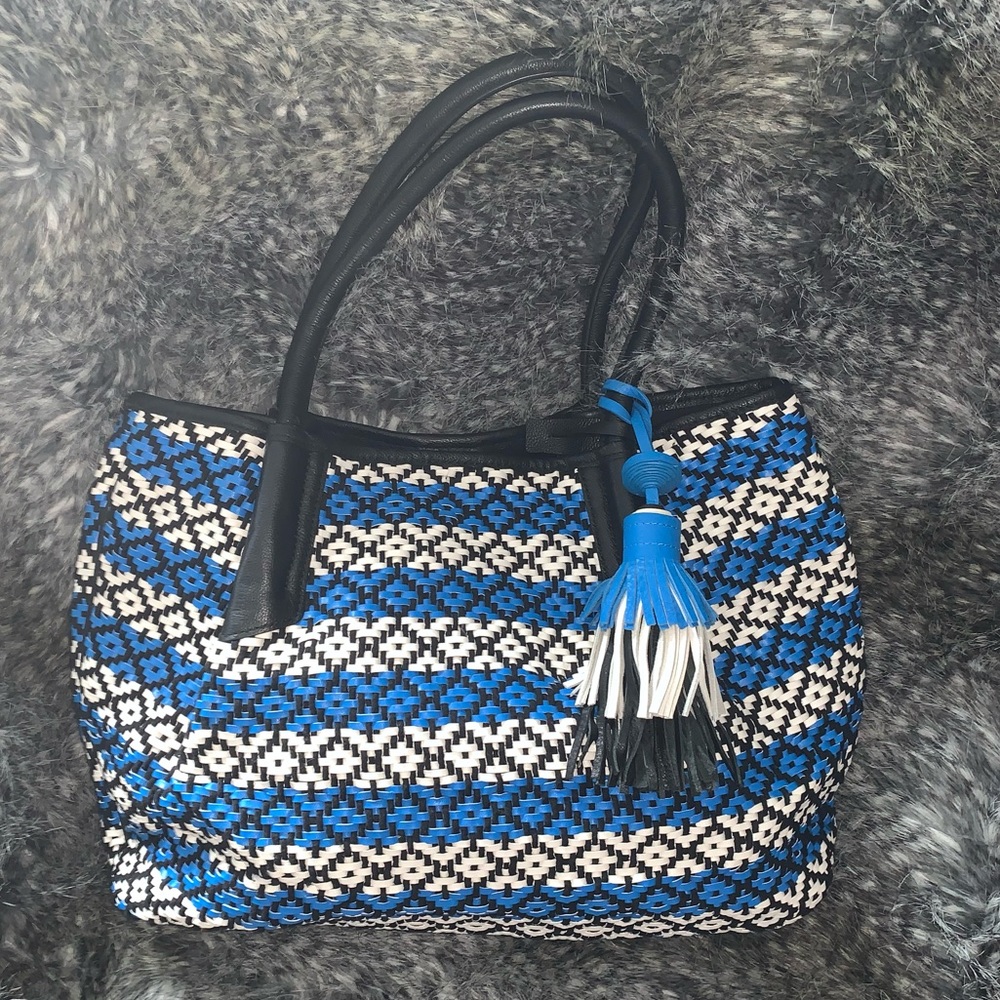 Vince Camuto Harlo Eletric Blue Tote - Picture 2 of 7